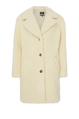 A.P.C. Nicolette Wool Coat - Ecru