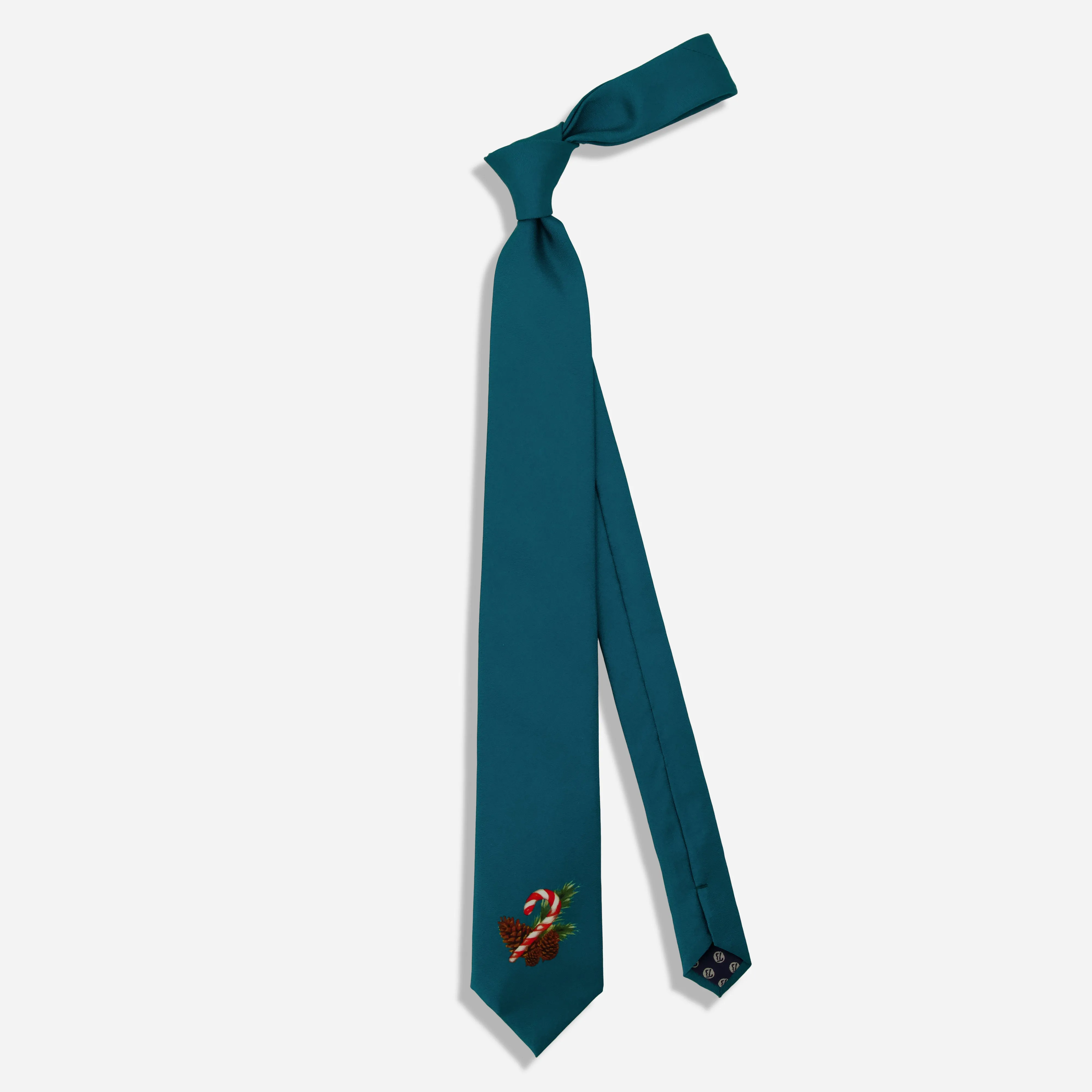 Candy Cane Icon Peacock Tie