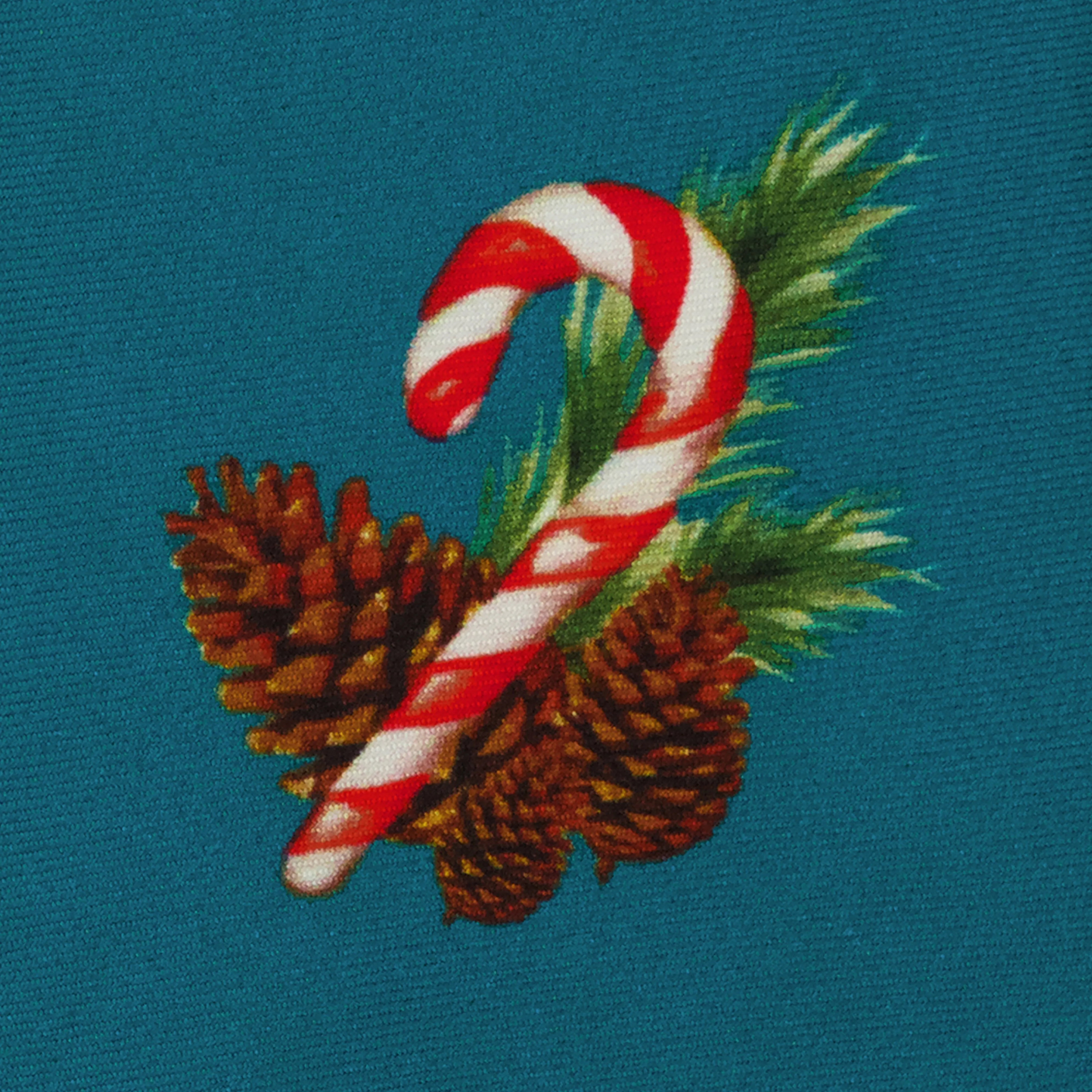 Candy Cane Icon Peacock Tie