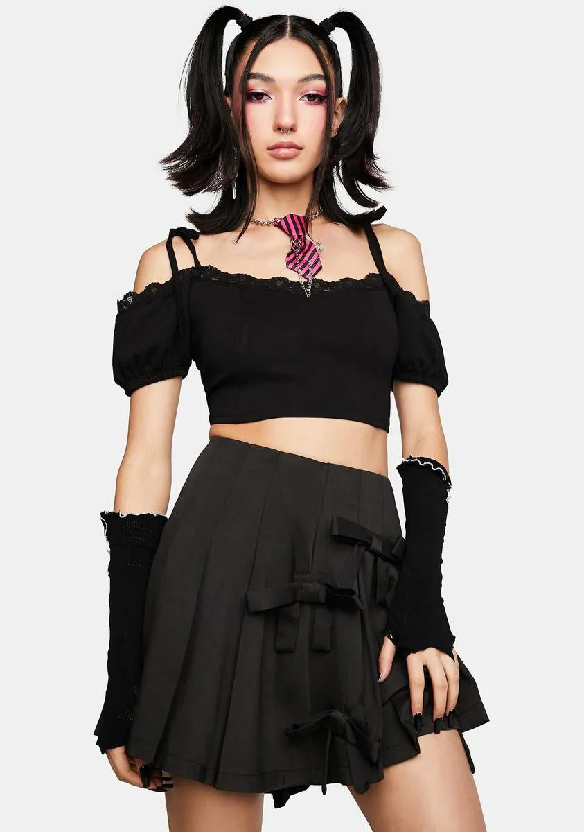 Devious Darling Pleated Mini Skirt