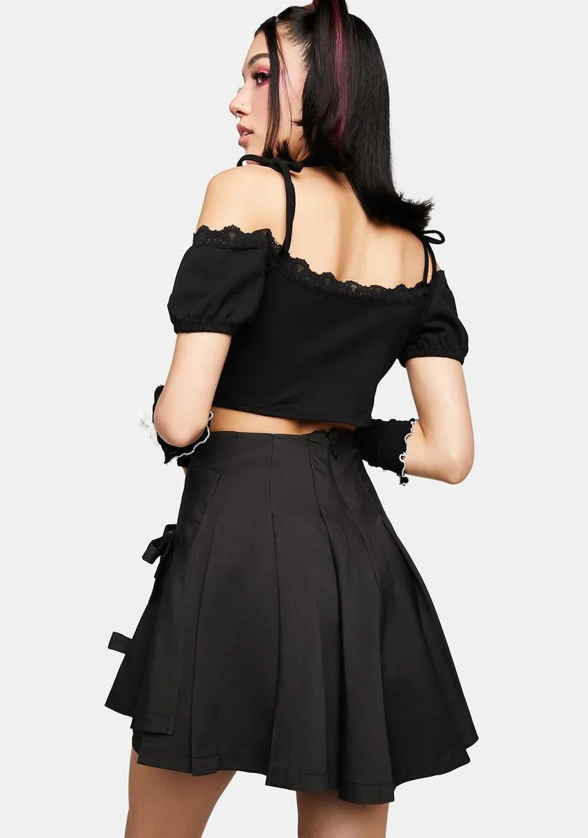 Devious Darling Pleated Mini Skirt