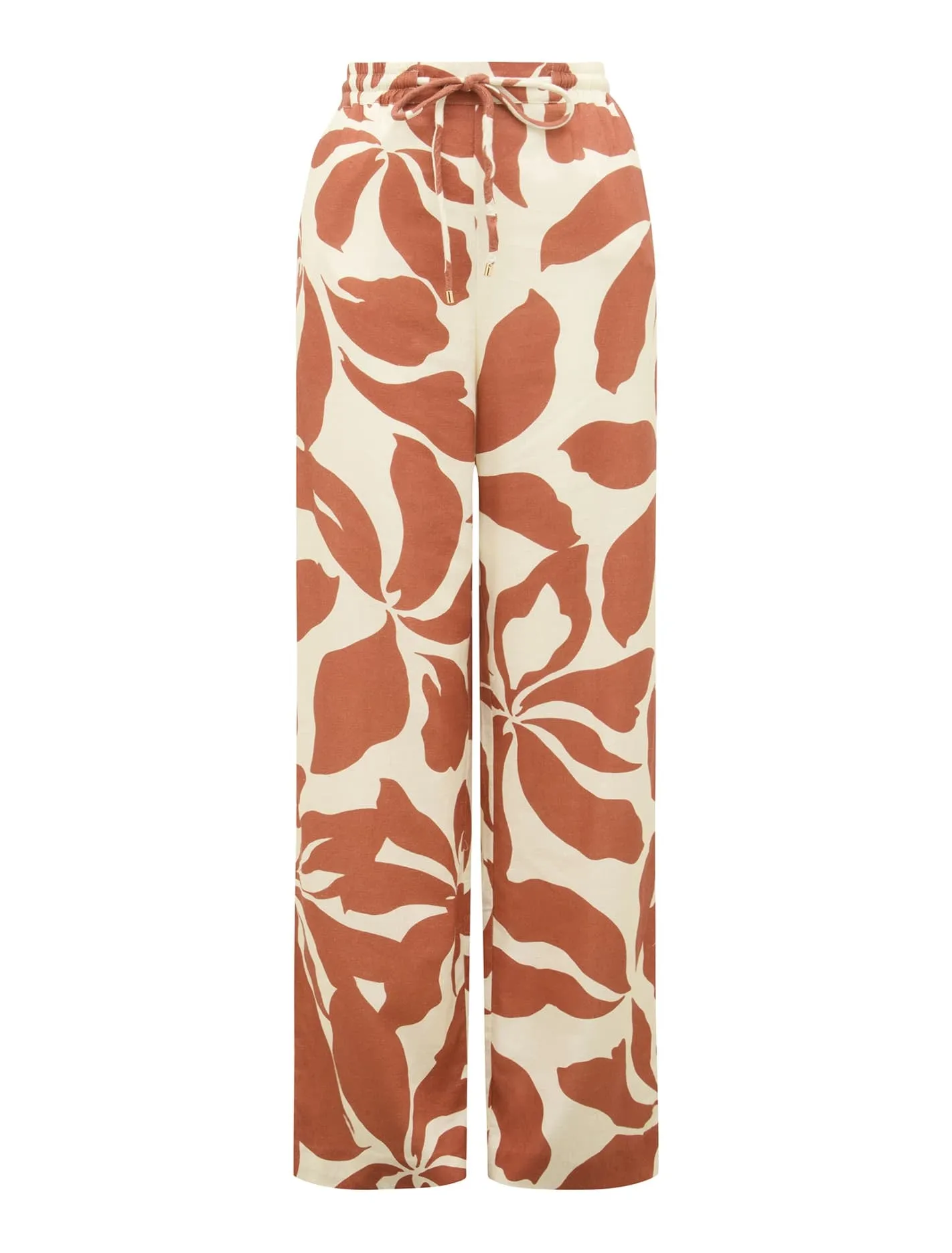 Fallon Printed Wide-Leg Pants