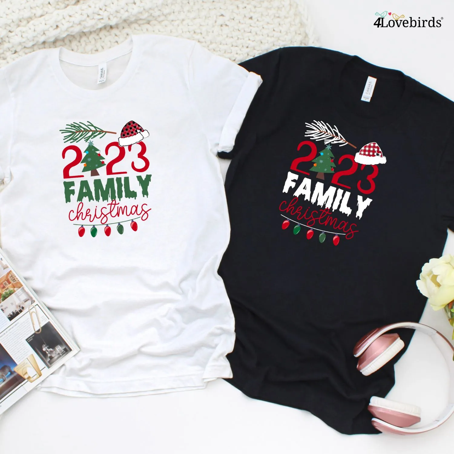 Family Christmas 2023 Santa Design Matching Set - Perfect Holiday Party Attire and Gifts