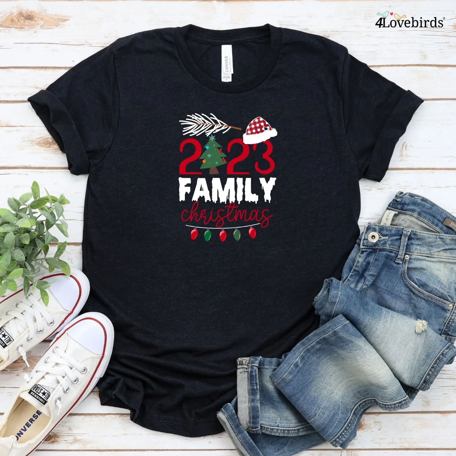 Family Christmas 2023 Santa Design Matching Set - Perfect Holiday Party Attire and Gifts