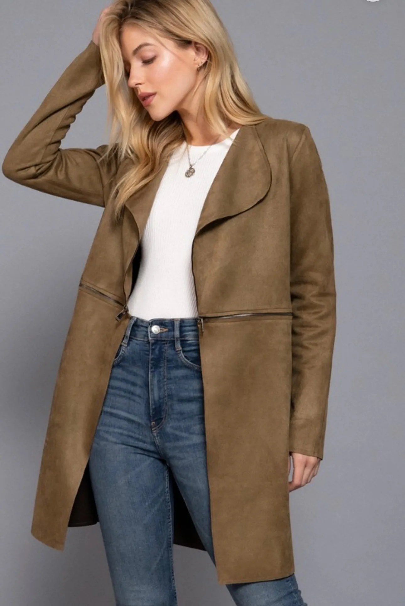 Faux Suede Jackets - 2 Colors! - FINAL SALE