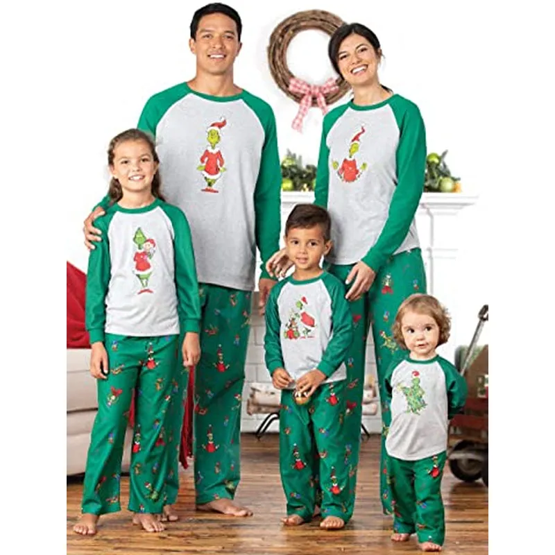 Grinch Print Matching Family Sets