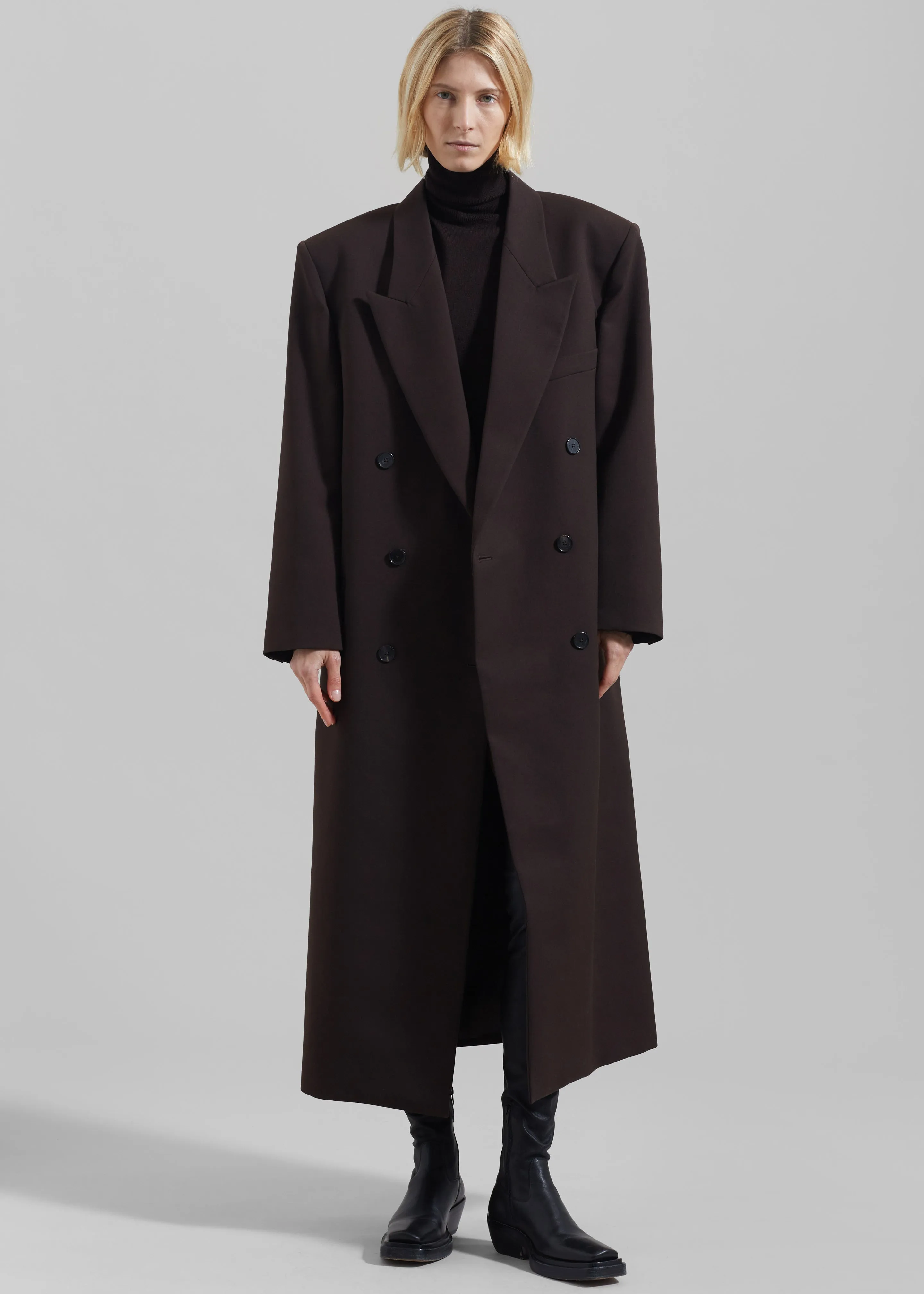 Jane Long Coat - Brown