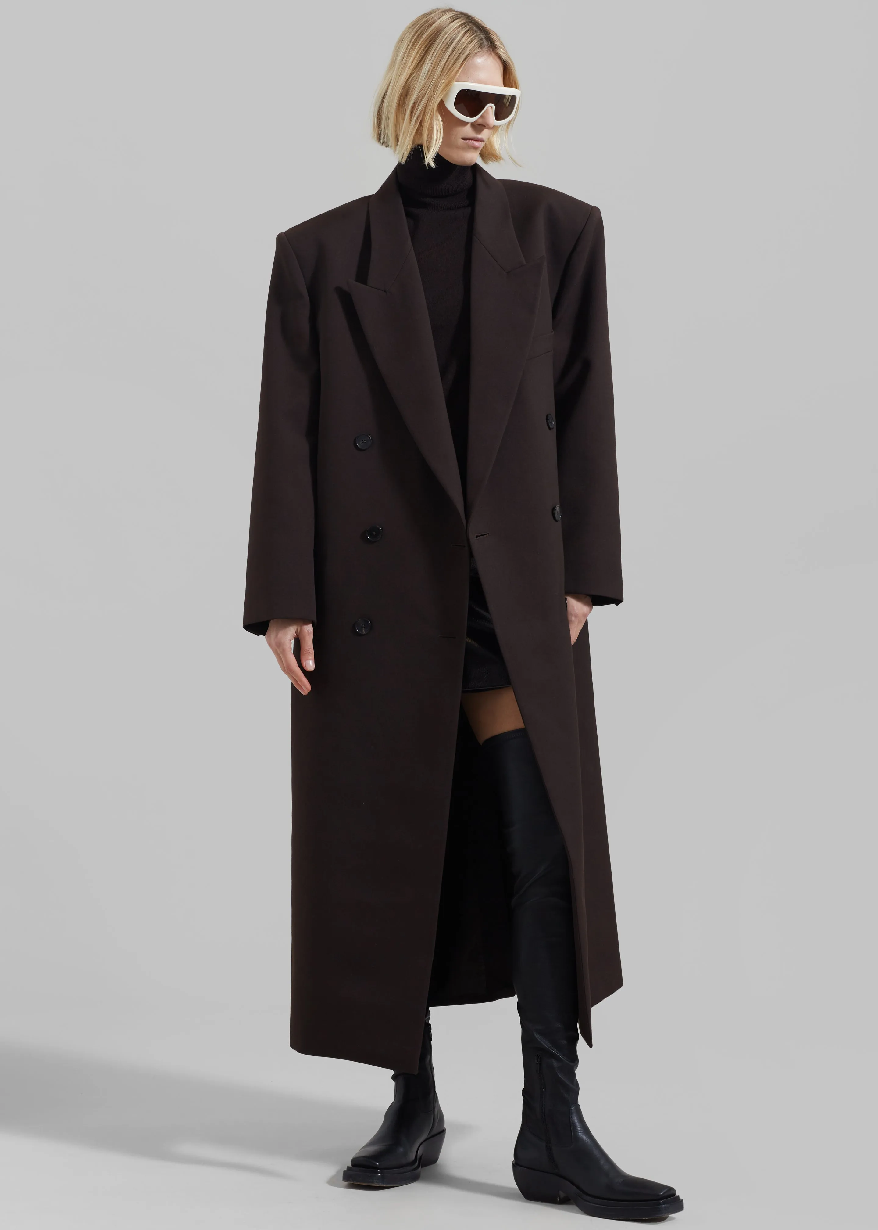 Jane Long Coat - Brown