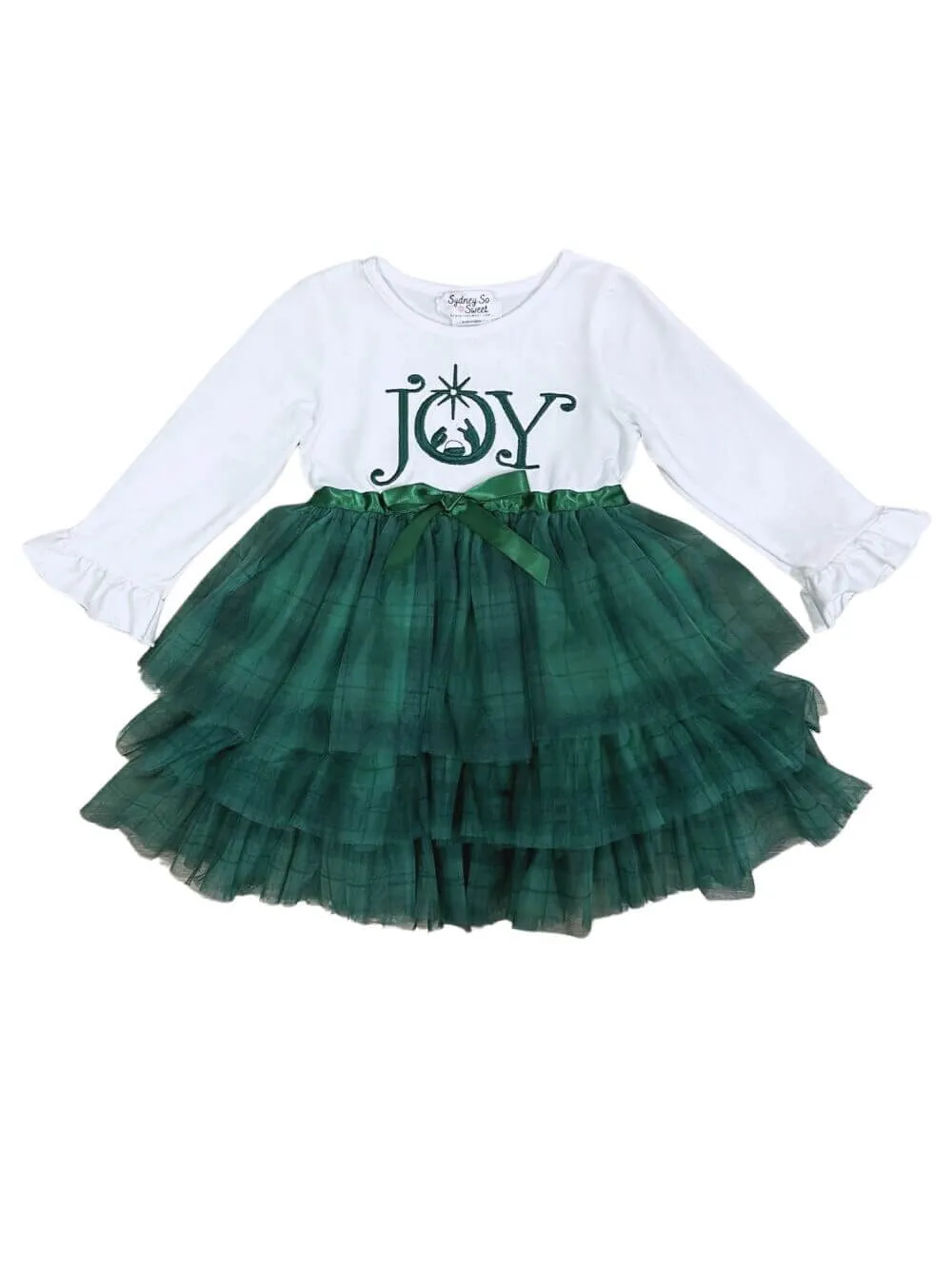 Joy to the World Christmas Nativity Girls Tutu Dress