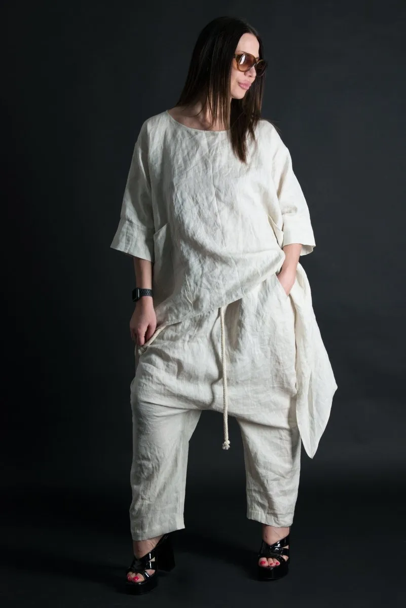 Linen Harem Loose Pants ALEXA