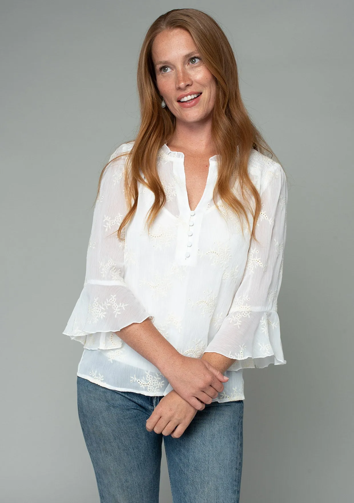 Lola Flutter Sleeve Top