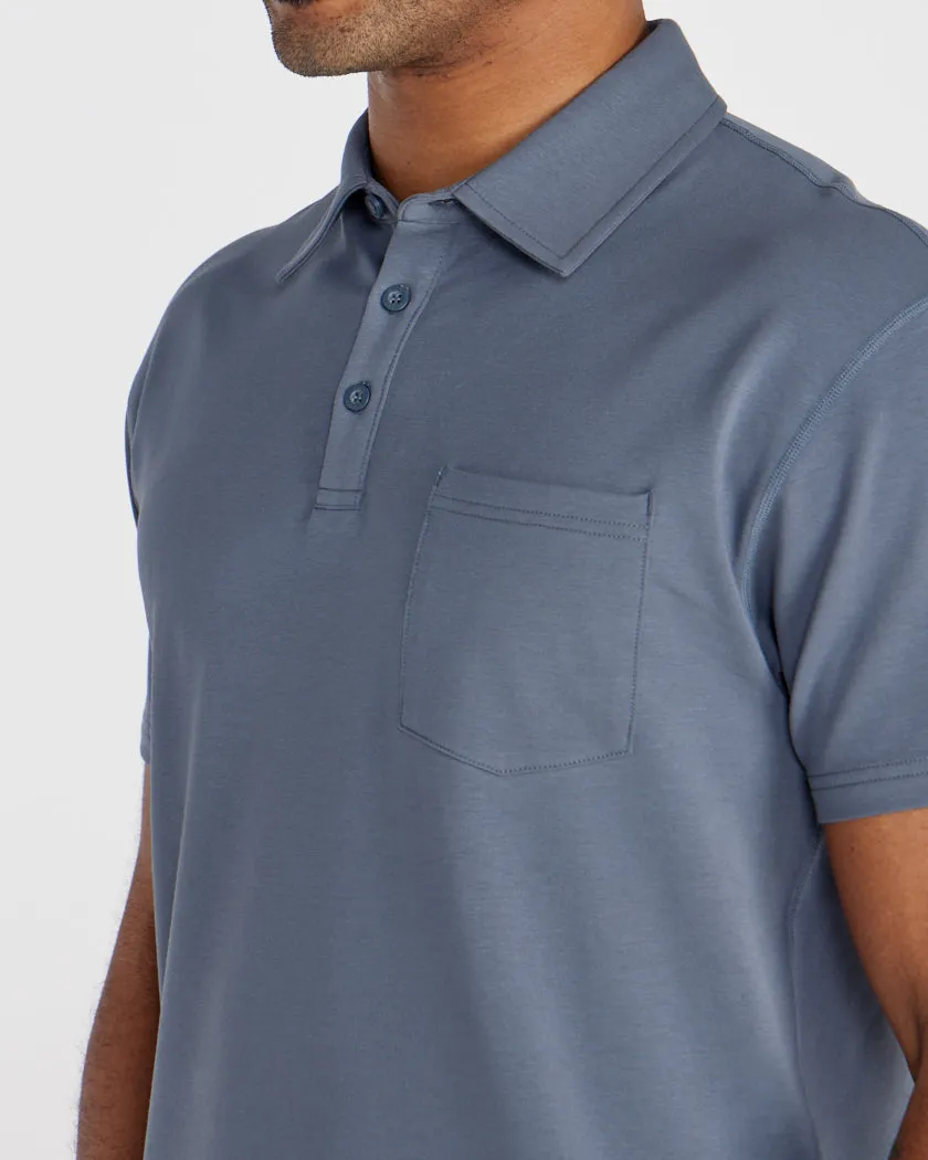 LUX Short Sleeve Pocket Polo