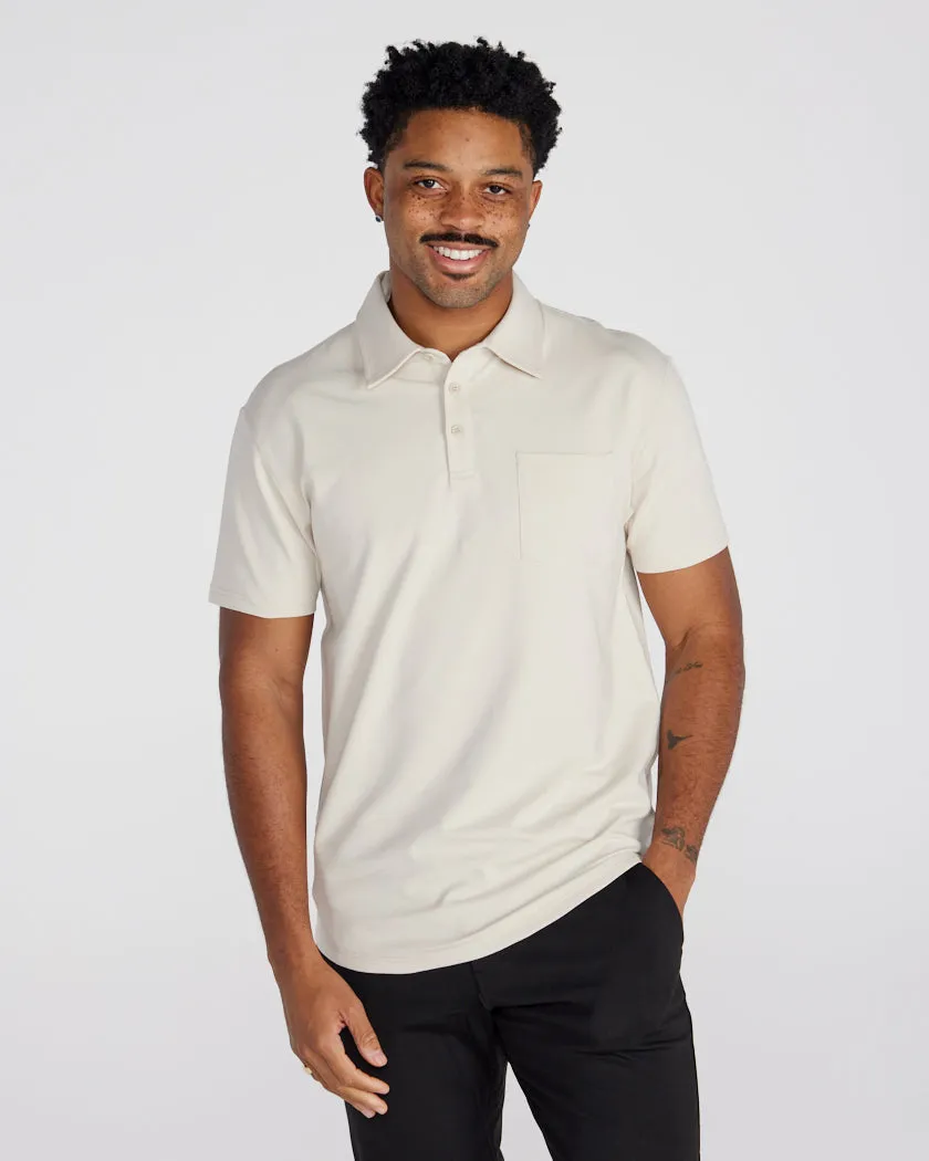 LUX Short Sleeve Pocket Polo