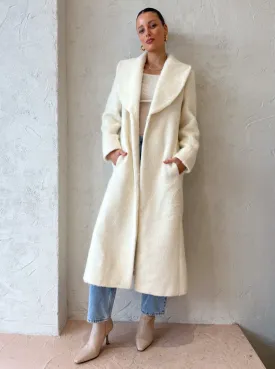 Manning Cartell Moon Child Maxi Coat in Off White