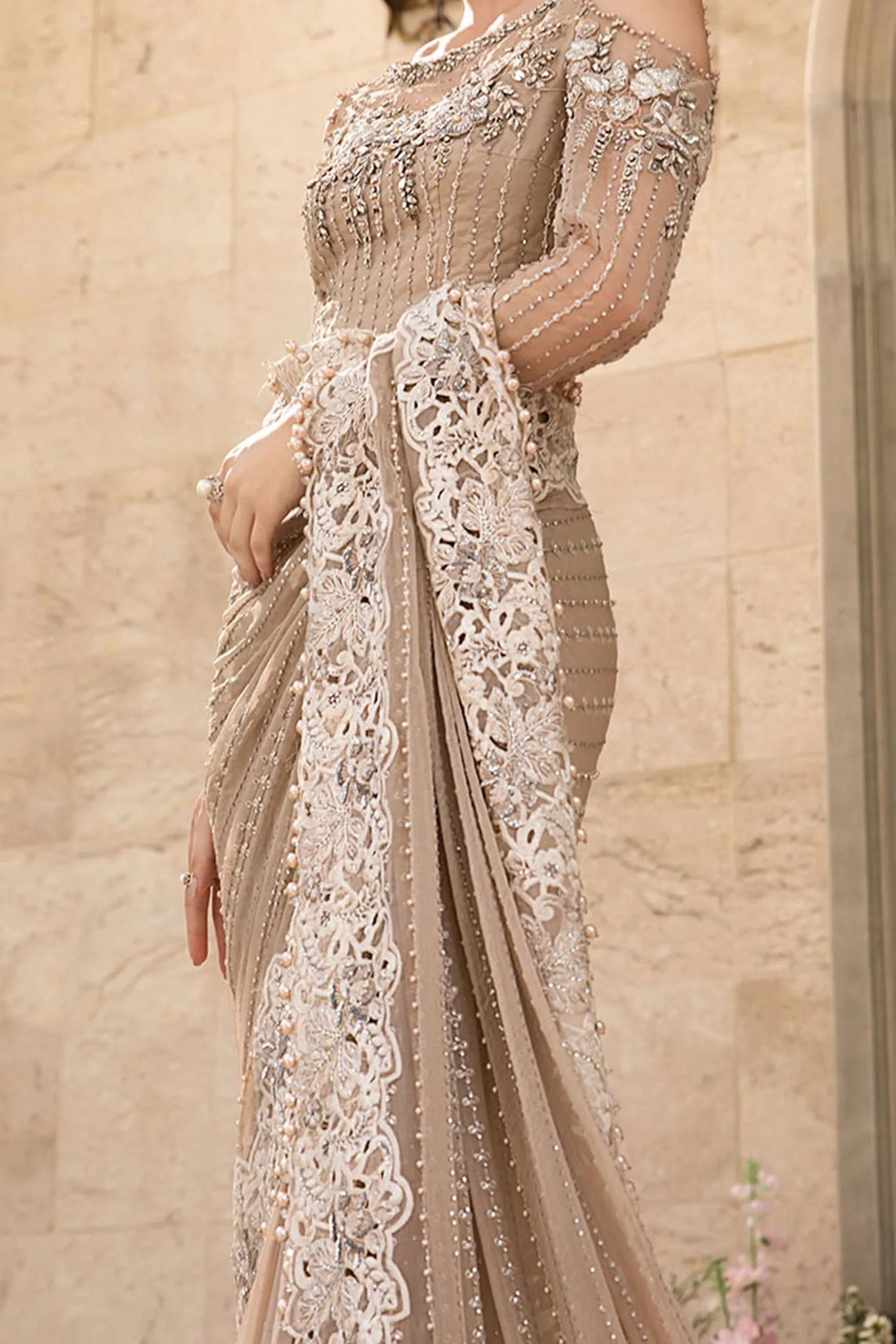 Mbroidered By Maria B Unstitched 3 Piece Luxury Formals Eid Edition Collection'2024-BD-2801