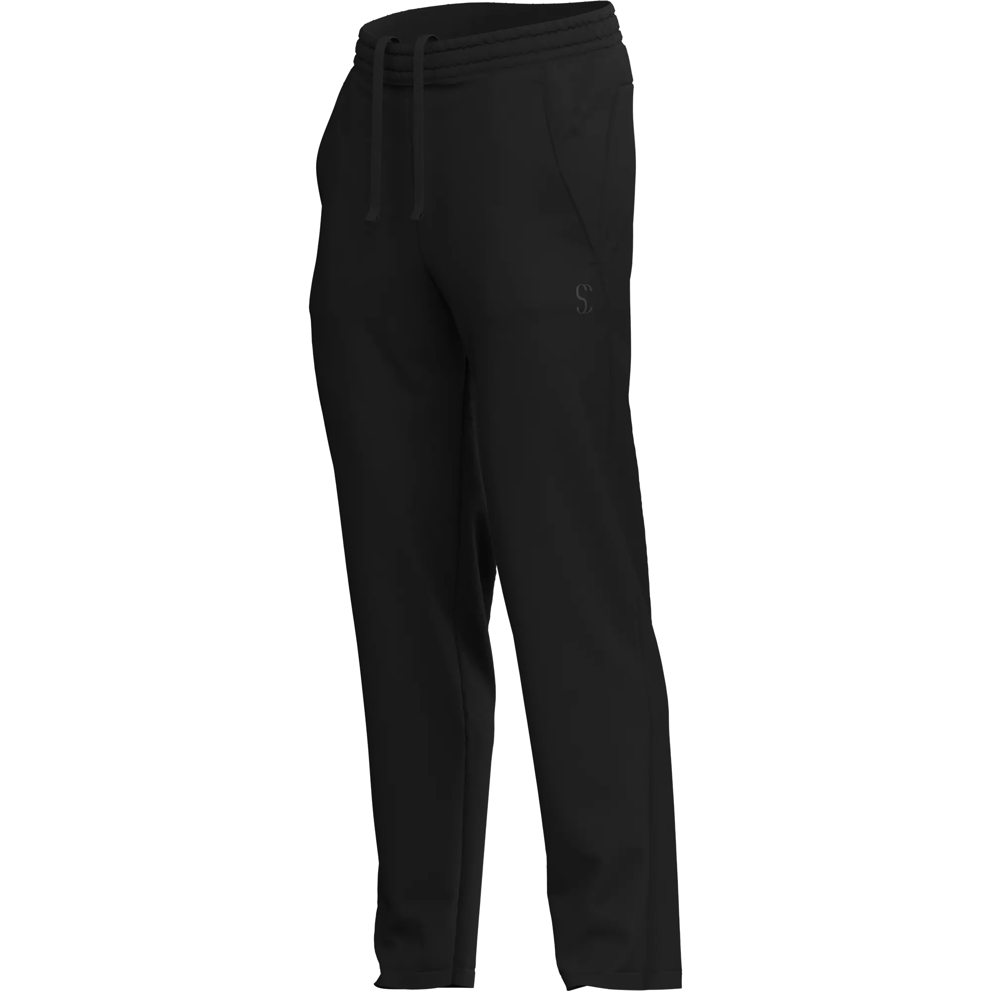 Men's Black Poly Fleece Thermal Tracksuit Bottoms