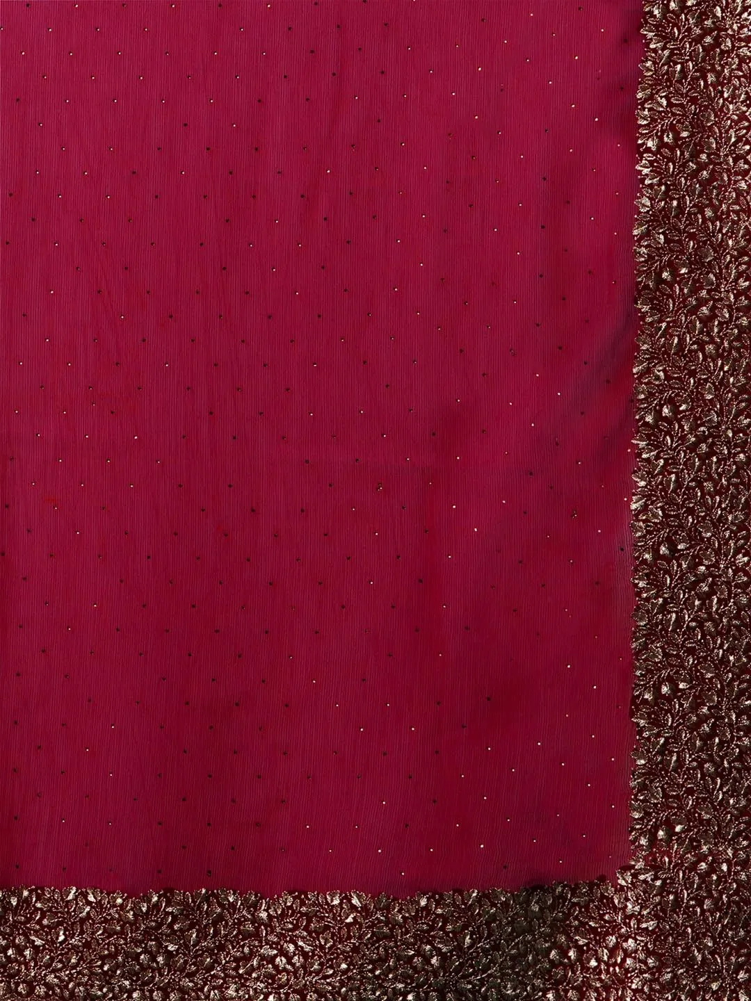 SAREE MALL Women's Pink Chiffon Embroidered Saree With Unstitched Blouse (JAYSHREE4001_JS)