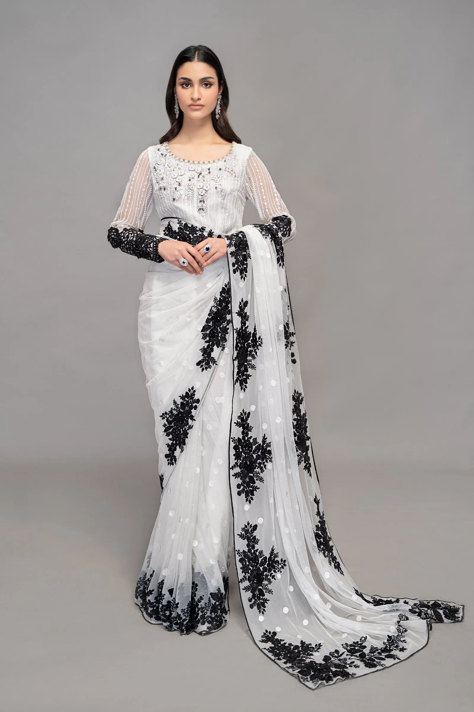 Saree White SF-EF23-40