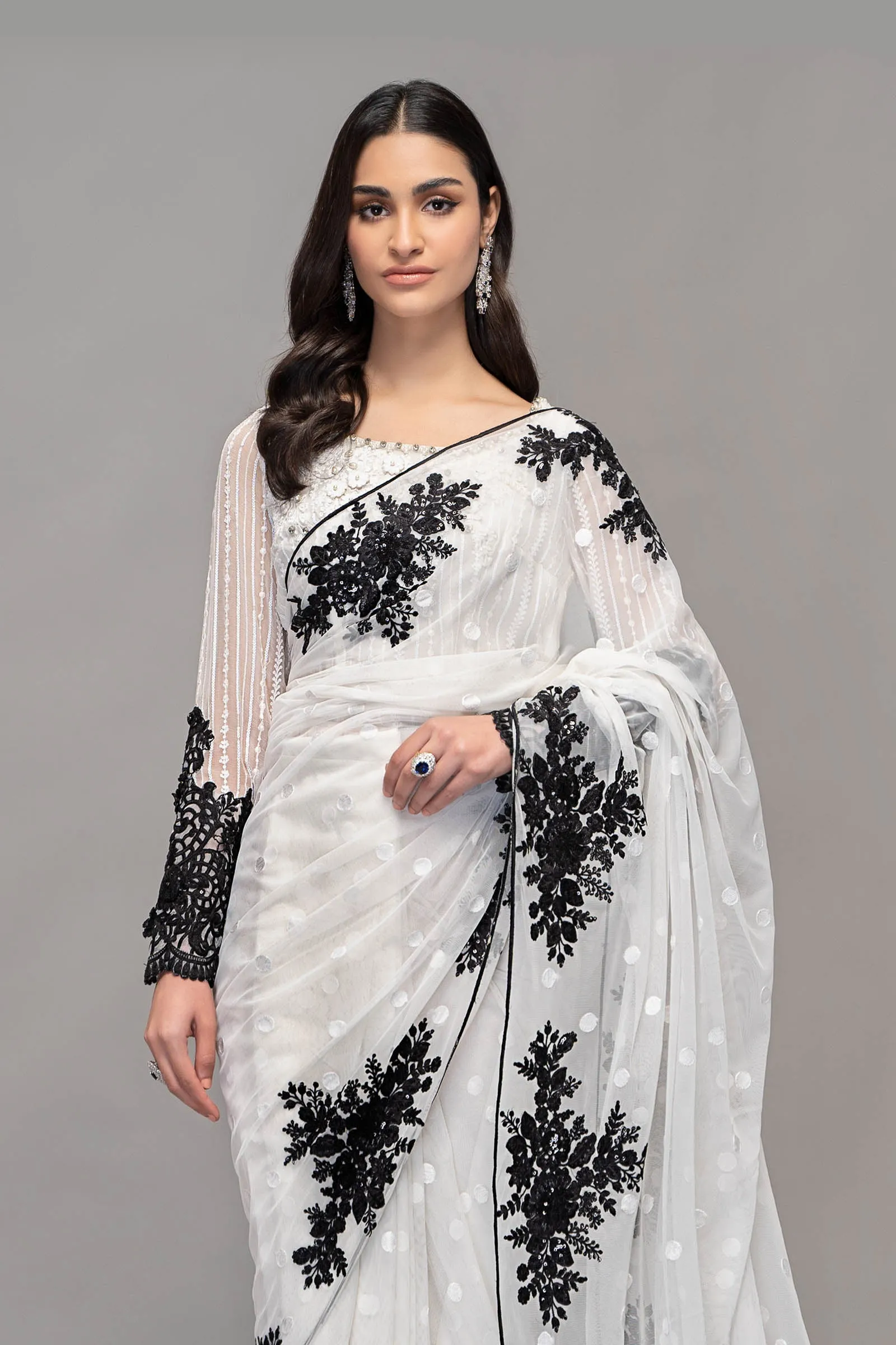 Saree White SF-EF23-40