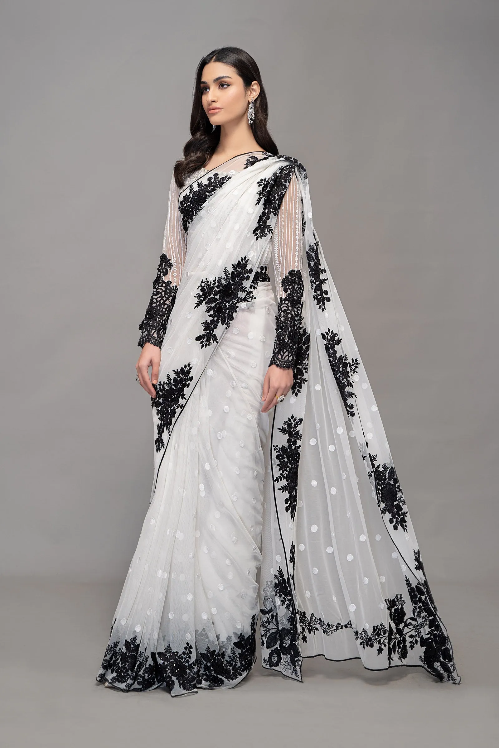 Saree White SF-EF23-40