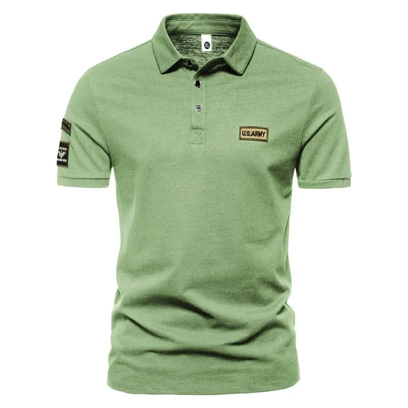 Solid Color Polo Shirt