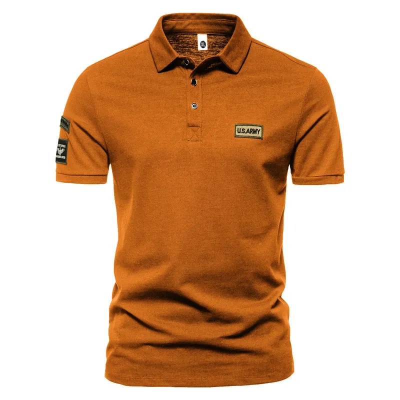 Solid Color Polo Shirt