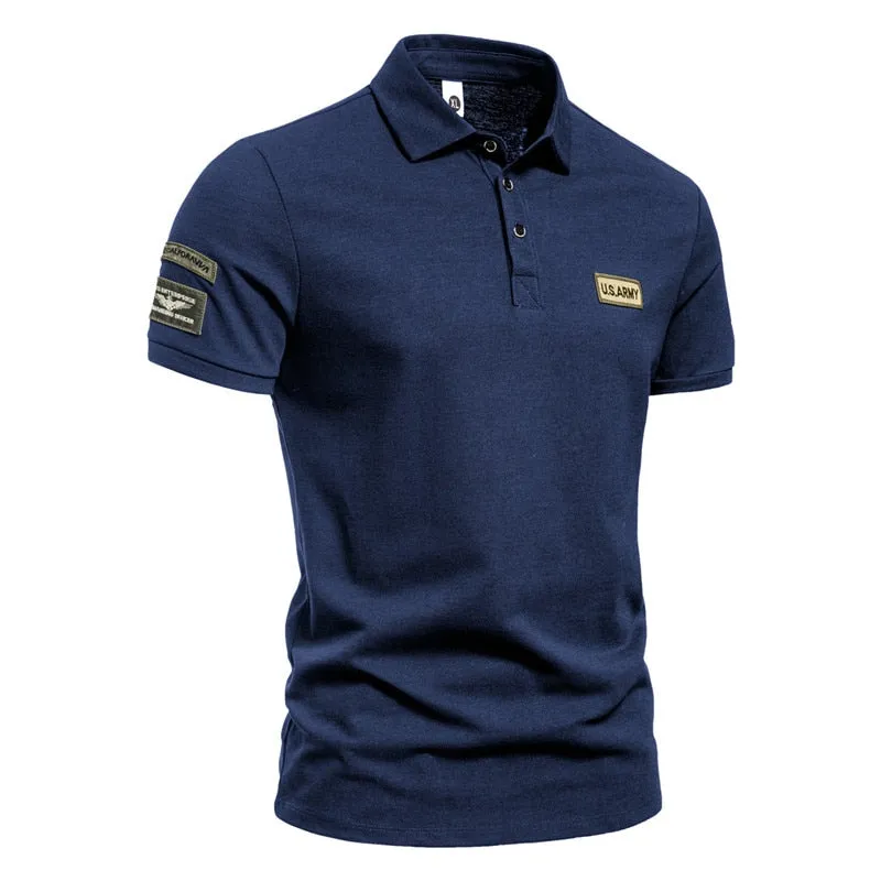 Solid Color Polo Shirt