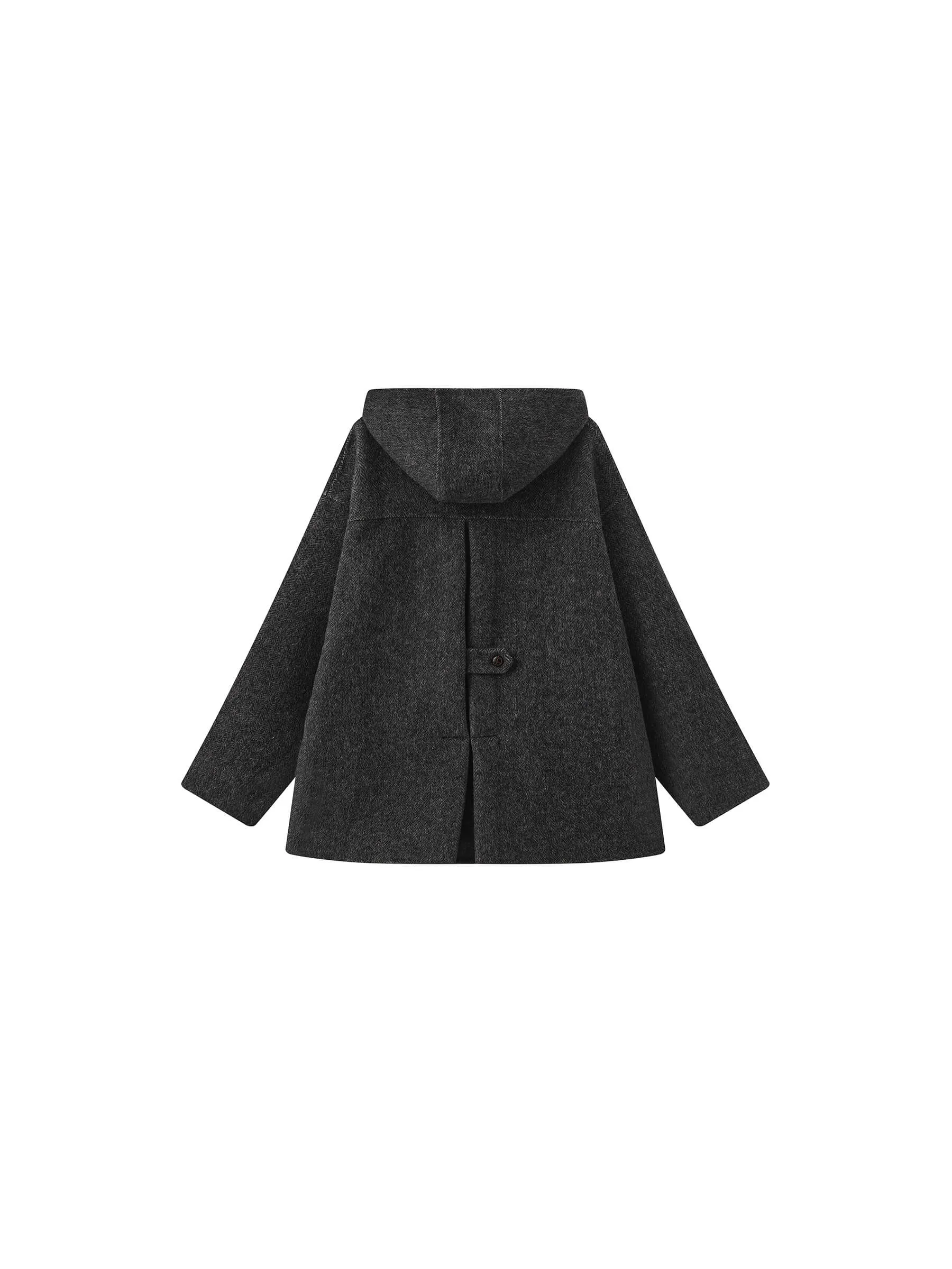 Tailored Coat with Sheep Wool Blend