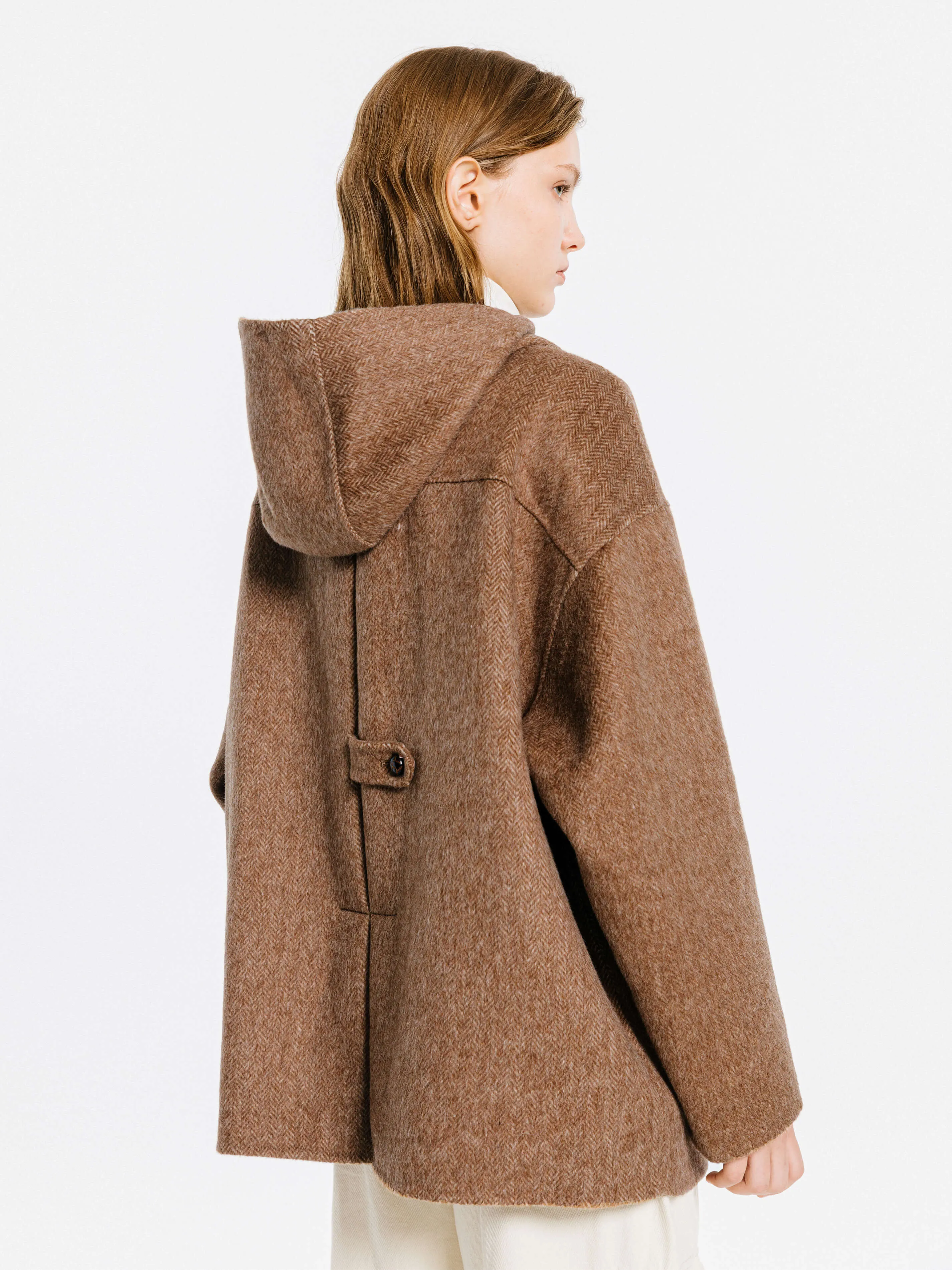 Tailored Coat with Sheep Wool Blend