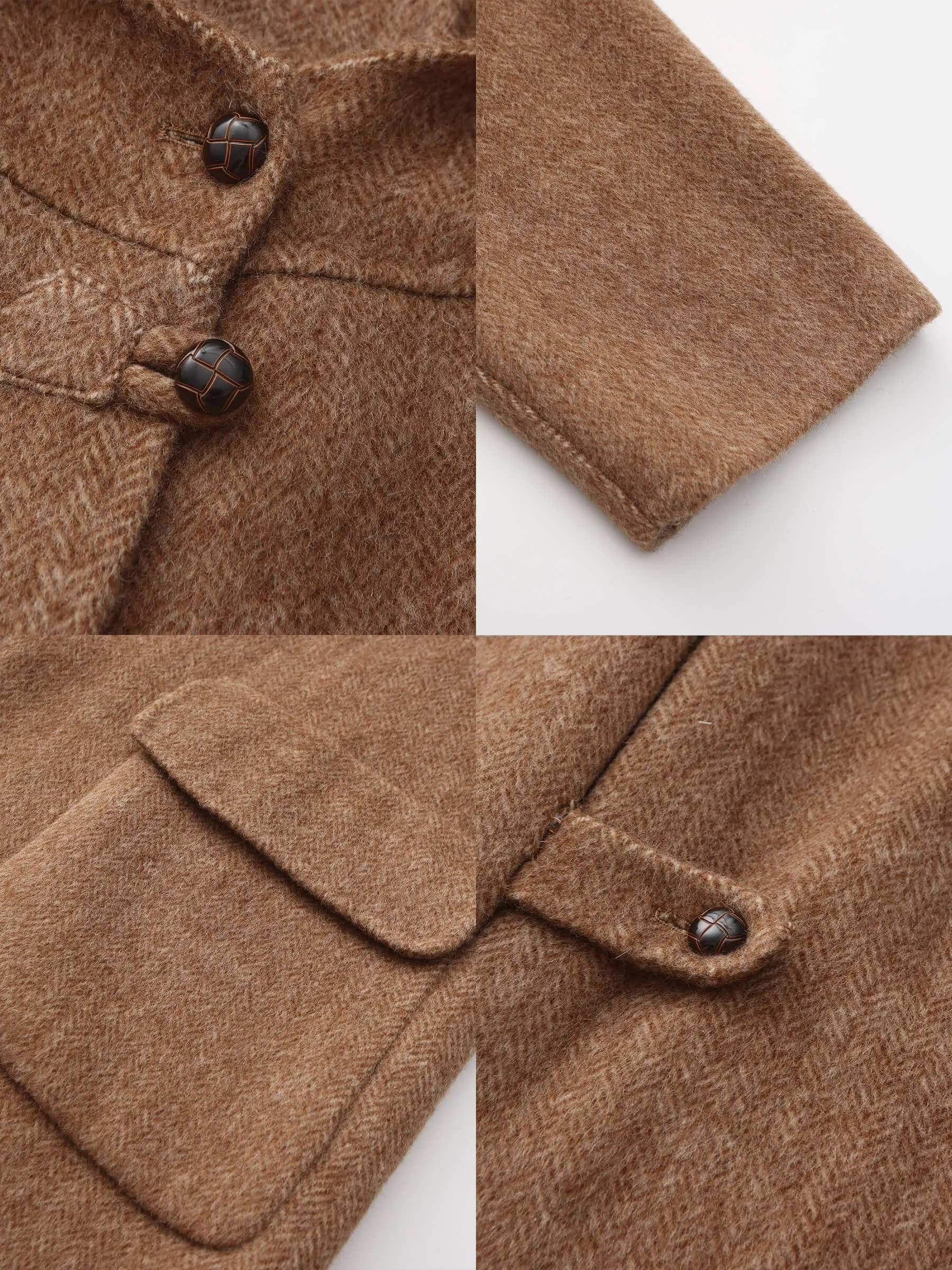 Tailored Coat with Sheep Wool Blend