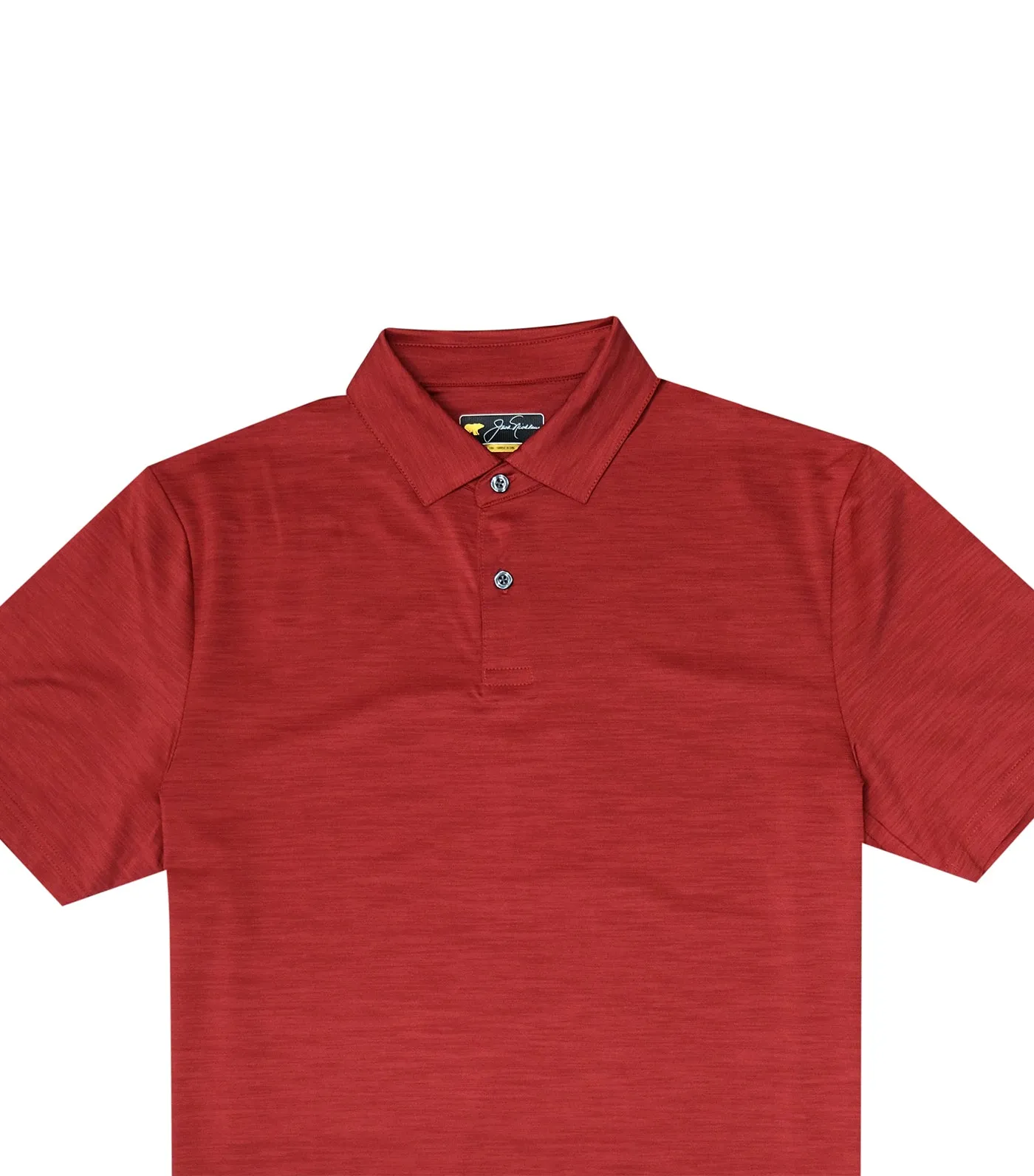 Tonal Two Color Solid Polo Red Root