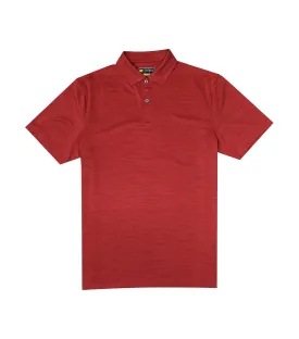 Tonal Two Color Solid Polo Red Root