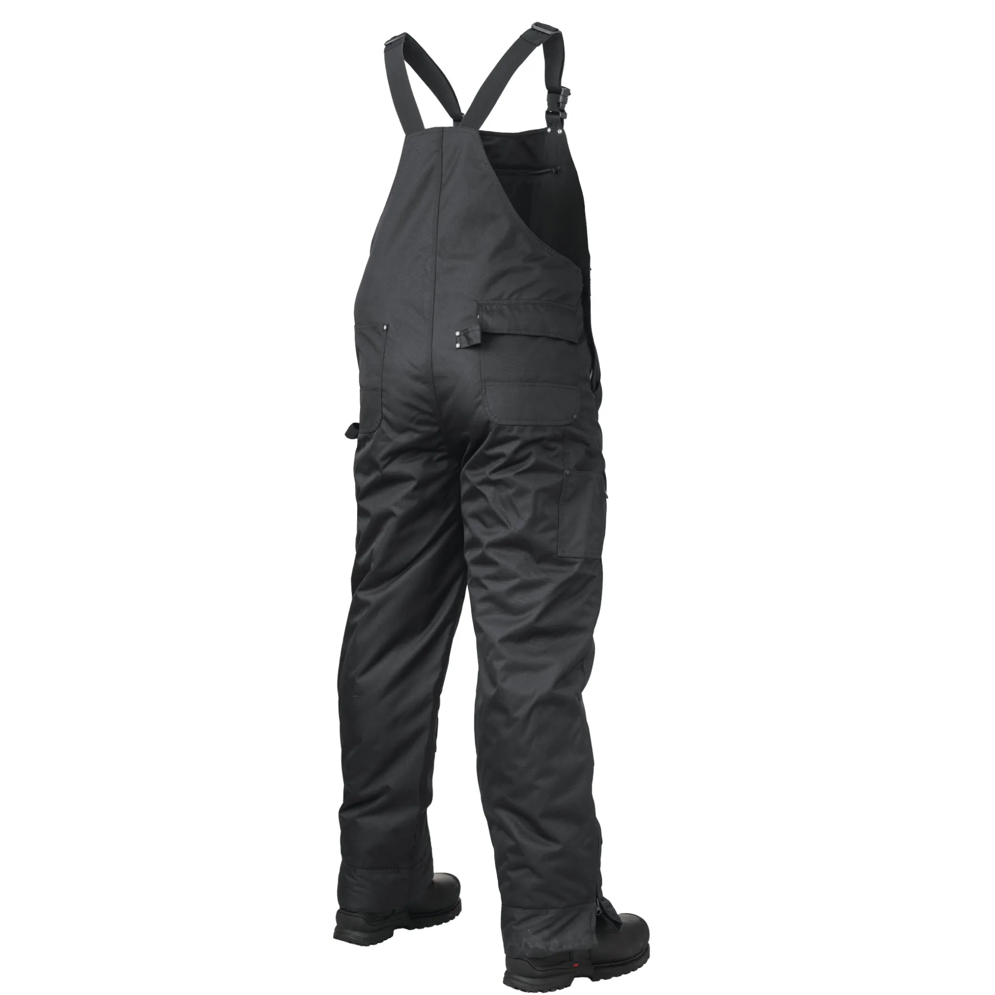 Tough Duck Men's Winter Bib Work Overalls 7910 - 600D Poly Oxford, Insulated, Waterproof, Breathable, Reinforced Knees, Adjustable Straps | Sizes S-5XL