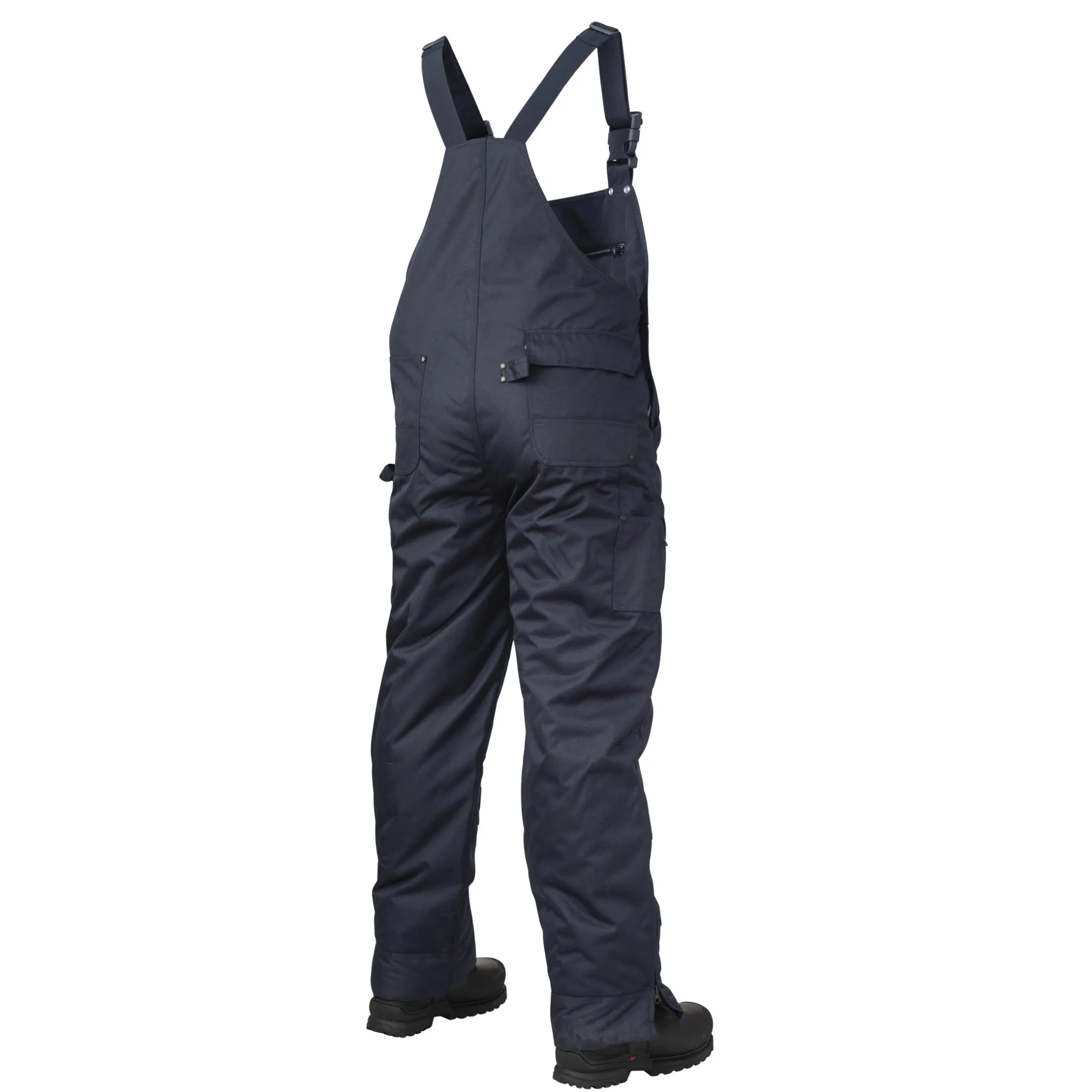 Tough Duck Men's Winter Bib Work Overalls 7910 - 600D Poly Oxford, Insulated, Waterproof, Breathable, Reinforced Knees, Adjustable Straps | Sizes S-5XL